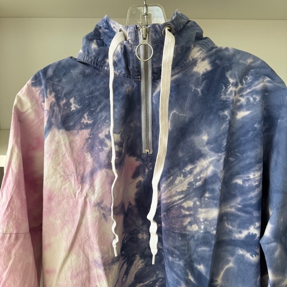 URBAN OUTFITTERS Cristal Anorak Pullover Jacket Multicolored Tie Dye - Picture 5 of 6
